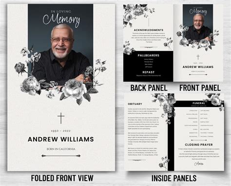 Image result for Funeral Programs
