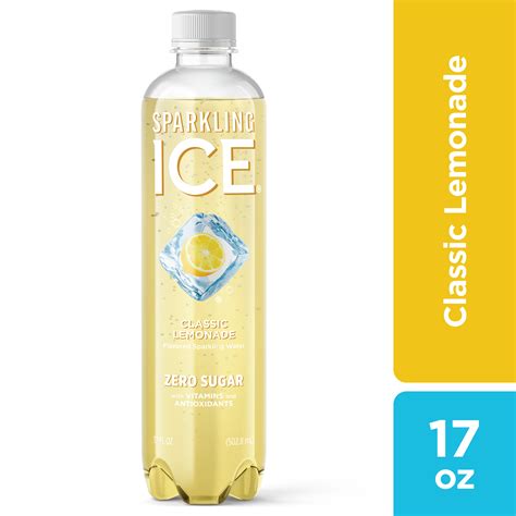 Sparkling Ice® Classic Lemonade, Fizz Bubble Drink, Naturally Flavored ...