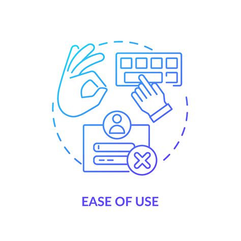 Ease of use blue gradient concept icon. Commenting platform feature ...