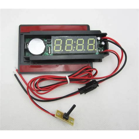 Mirror LCD time clock display DC12V for glass mirror Time Temperature ...