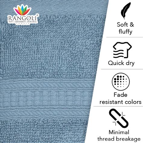 Trio 100% Cotton Bath Towel (71x147 CM), 550 GSM – Rangoli