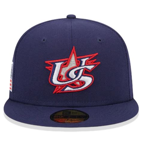 USA Baseball New Era World Baseball Classic 59FIFTY Fitted Hat - Navy ...