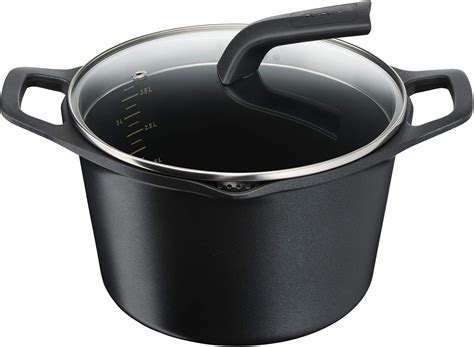 Tefal Aroma 22 cm Cast Aluminium Cooking Pot and Lid, Non-Stick ...