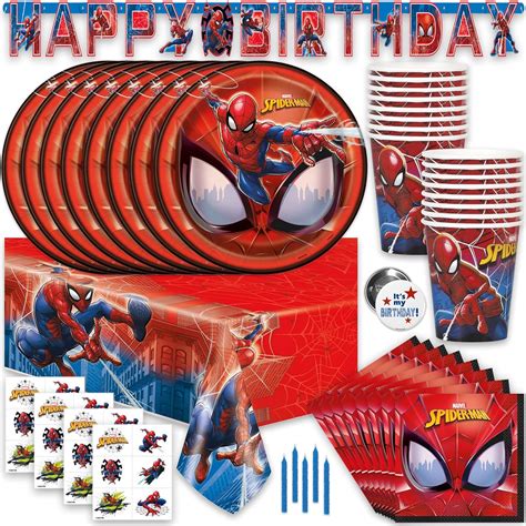 Spiderman Birthday Party Supplies and Decorations, Spiderman Party ...