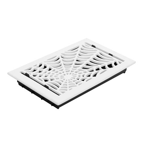 8x10 Spooky Gothic Vent Cover in Spider Web Design Cast Aluminum Floor ...