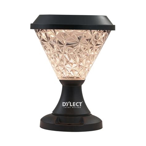 Dylect Luxe Solar Pillar Lamp – Small Cone Shape, Stylish Outdoor Lighting