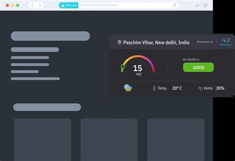 Free AQI Widgets | Display Real-Time Air Quality Data on Your Website