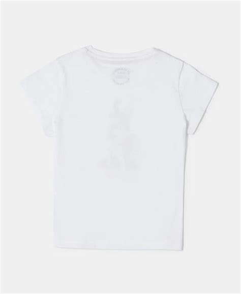 Buy Girl's Super Combed Cotton Graphic Printed T-Shirt - White AG01 ...
