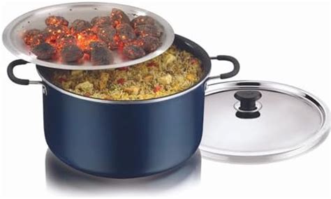 Buy Hawkins Futura Hard Anodised Cook-n-Serve Stewpot with Hard ...