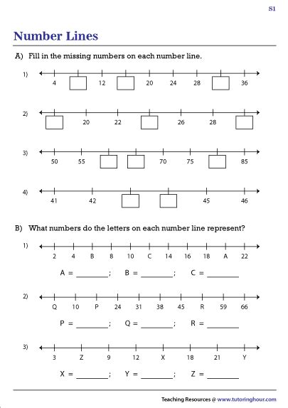 Missing Number Number Line Excel Worksheet 的图像结果
