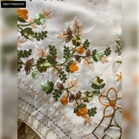 Tusser Cotton Embroidered Saree | Traditional Wear by... – TREND BUY