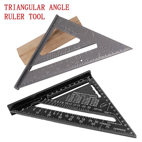 Aluminum 7 inch Triangle Angle Ruler Squares for W... – Vicedeal