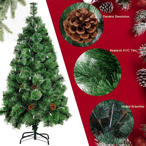 Buy Pre-lit Green Artificial Christmas Tree 5ft - Artificial Holiday ...