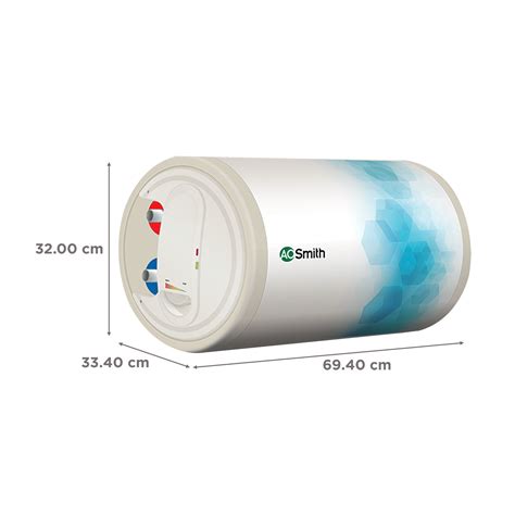 Buy AO Smith Elegance Slim-LHS 25 Litres 3 Star Horizontal Storage ...