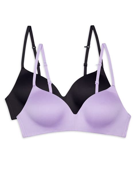 Wonder Nation Girls Wirefree T-Shirt Bra 2 Pack Sizes 30A-38A ...