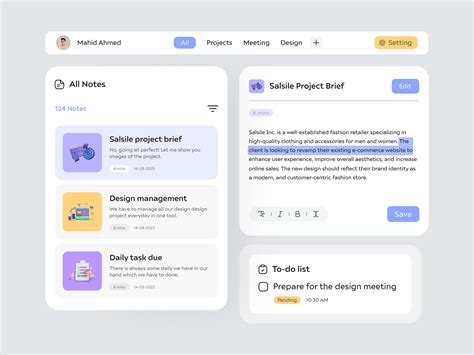 Image result for UI Notes Website Design