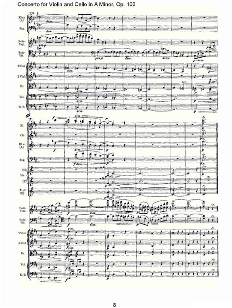 小提琴协奏曲 第二乐章1-8 歌谱简谱网