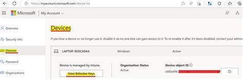 Image result for BitLocker Recovery Key Azure AD