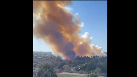 College Area fire at Fairmount and Montezuma forces evacuations, road ...