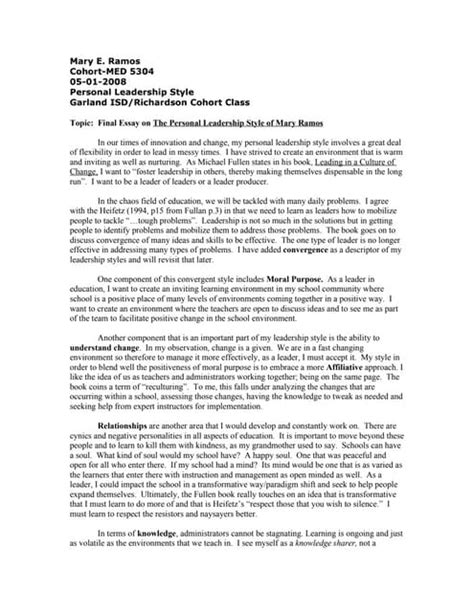 Leadership Philosophy Statement Examples 的图像结果