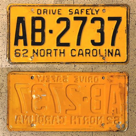 Vintage North Carolina License Plates ALL ORIGINAL Antique Auto Tags - Etsy