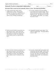 Image result for Mutually Exclusive Practice Problem