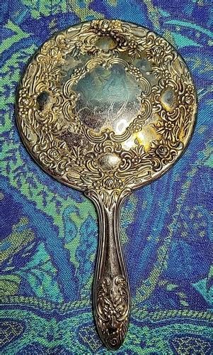 Vintage Godinger Vanity Dresser Silver Plate Hand Mirror | eBay