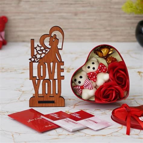 Buy eCraftIndia Combo of Set of 12 Love Coupons , "Love You" Showpiece ...