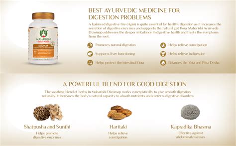 Buy Maharishi Ayurveda Digestion Tablets Dizomap I Benefits Of Saunf ...
