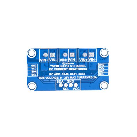 7Semi INA219 Triple-Channel DC Current Monitoring Sensor Breakout ...