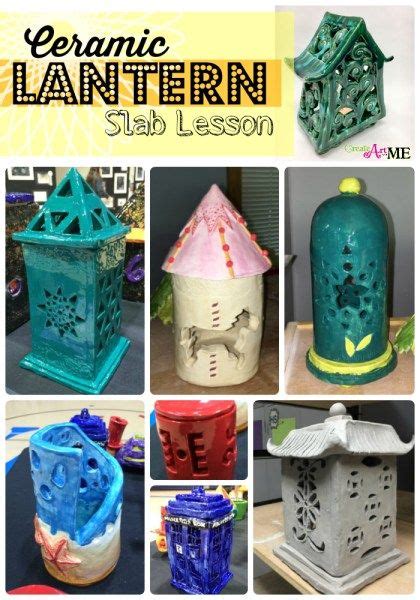 clay ceramic lantern