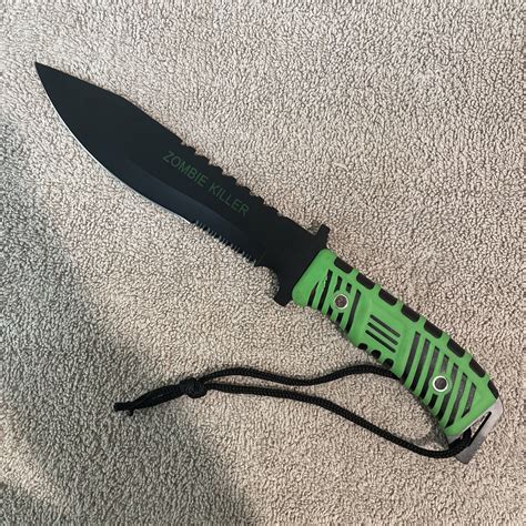 13" Zombie Killer Tactical Knife Serrated Stainless Steel Blade w ...