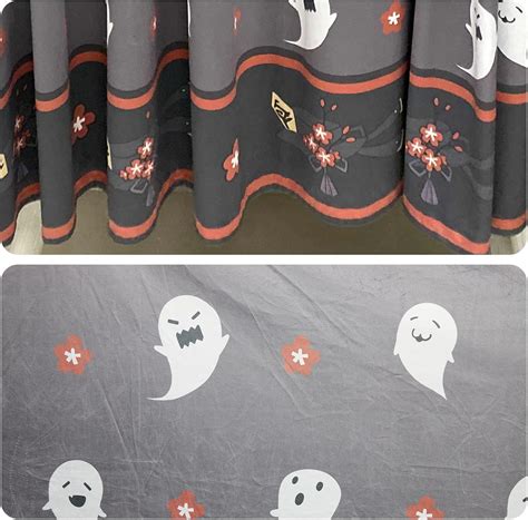 Buy Wolancy Hu Tao Velvet Curtains 63 Inches Long, Genshin Impact Grey ...