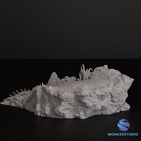 💀 Cliff Diorama – Large Scenic 3D Model STL (12 x 8.5 cm)・ 3D File for ...
