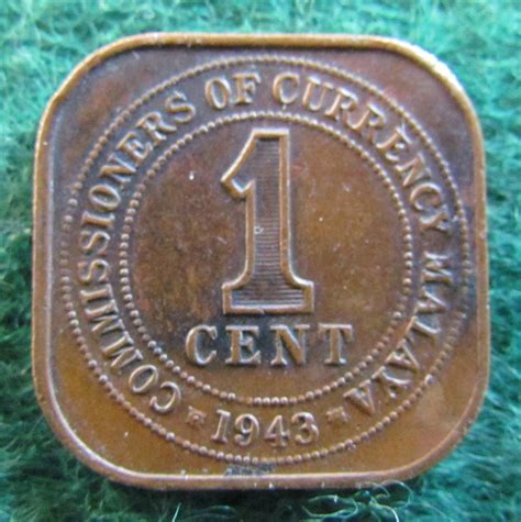 Malaya 1943 One Cent King George VI Coin - Circulated – Gumnut Antiques