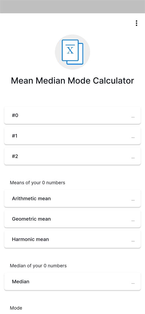 Mean Median Mode Calculator APK 안드로이드용 다운로드 - 최신 버전 - Calculation Meaning