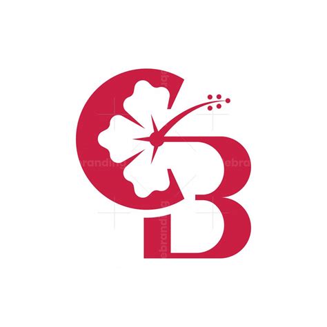 CB or BC Hibiscus Flower Logo | Flower logo, Flower logo design, Florist logo