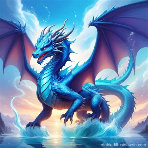Water Dragon Form | Stable Diffusion Online