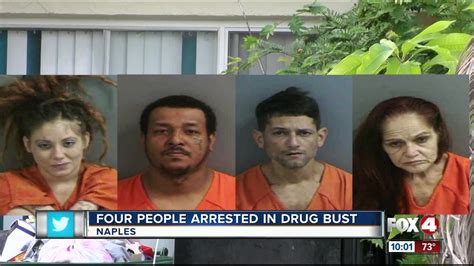 Four arrested on drug and weapons charges in Collier County