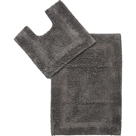 Buy SASHAA WORLD Solid Anti Skid Bathmat and Contour Set (50 X 80 CM ...