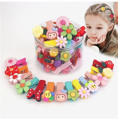 Bakefy - 26 PCS Cute Hair Clips for Girls,Candy Rainbow Baby Girl Hair ...