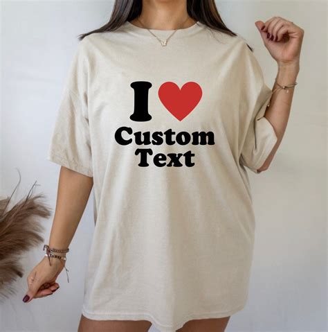 Custom Shirt I Heart Shirt Custom I Love T Shirt Matching - Etsy