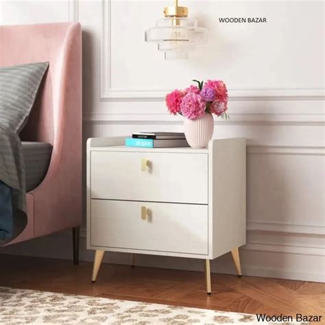 Uttoxeter Nightstand Said Table - Wooden Bazar (Set of 2) | Wooden Bazar