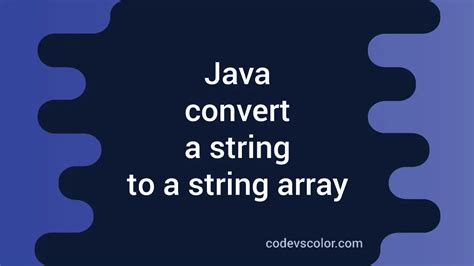 Array to String in Java 的图像结果