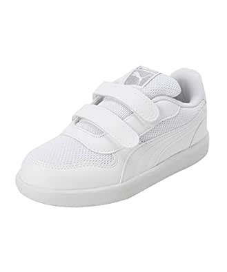 Puma , Unisex-Kid, Punch Comfort Jr, White-White, Sneaker, 2UK ...