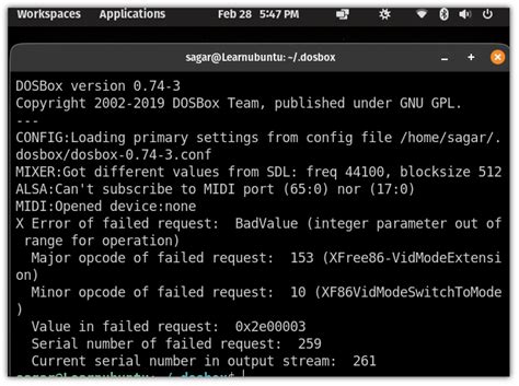DOSBox Config File 的图像结果
