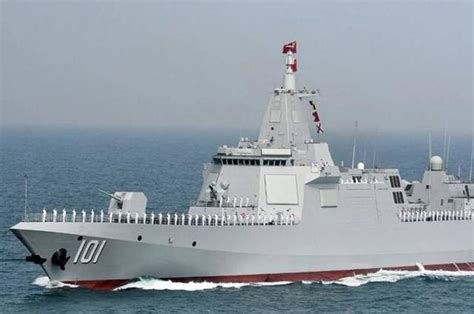 国防部：第二艘055型驱逐舰拉萨舰正式入列 舷号102|中国海军|拉萨|国防部_新浪军事_新浪网