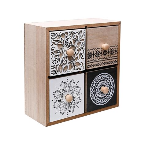 Market99 Multi Colour 1 Mdf Rectangle Shape Organizer Floral Pattern ...