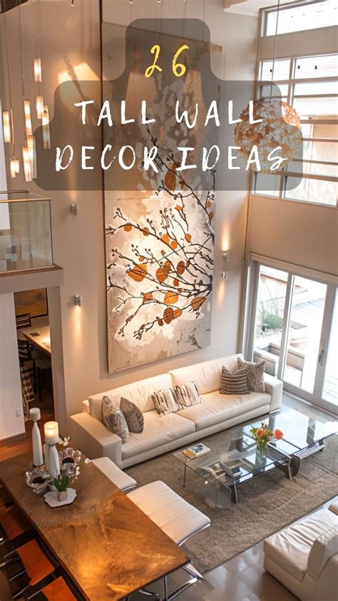 26 Tall Wall Decor Ideas To Accent High Ceilings | Large wall decor ...