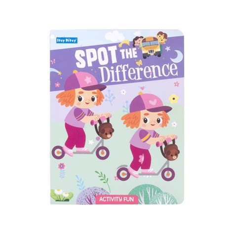 Spot the Difference Activity Fun L21.5 x W28cm 16pages 1Book – Itsy Bitsy